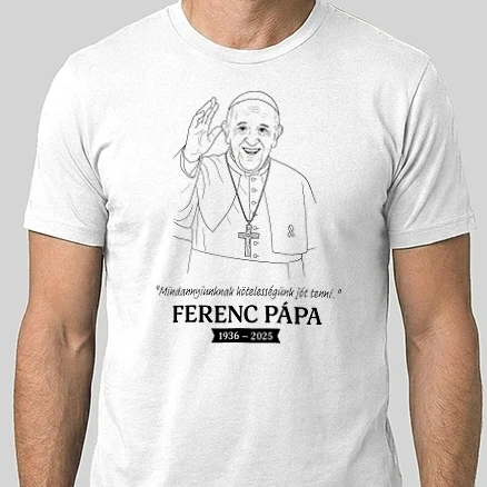 Férfi Alap póló - Ferenc pápa