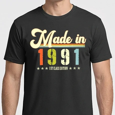 Férfi Imperial póló - made in 1991, 1st class edition, születésnap, 1991-ben készült
