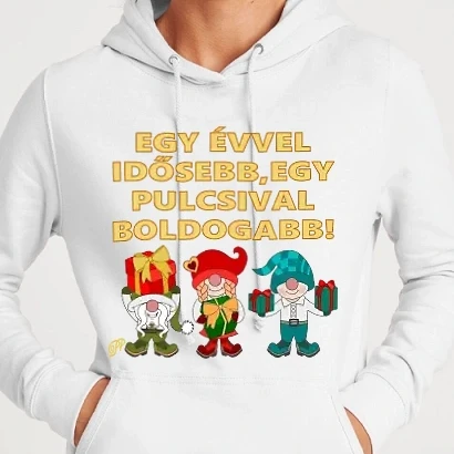 Női kapucnis pulcsi - Pulcsis Manós Szülinap