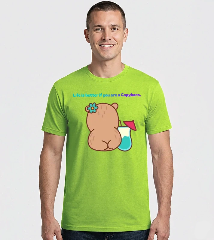 Life is better - capybara – Férfi Imperial póló