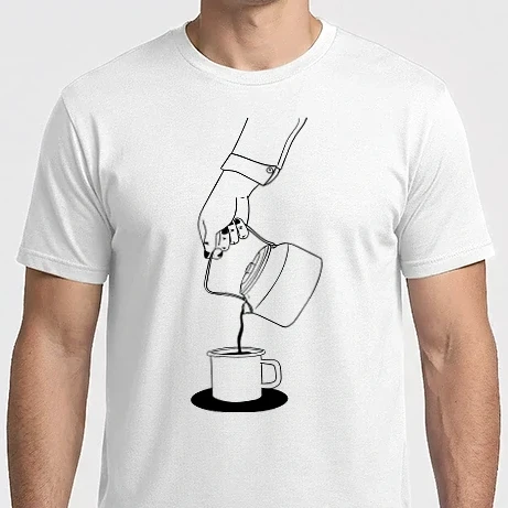 Férfi Imperial póló - Kávé