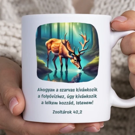 Fehér bögre - Szarvas