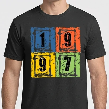 Férfi Imperial póló - grunge number, szám 1997