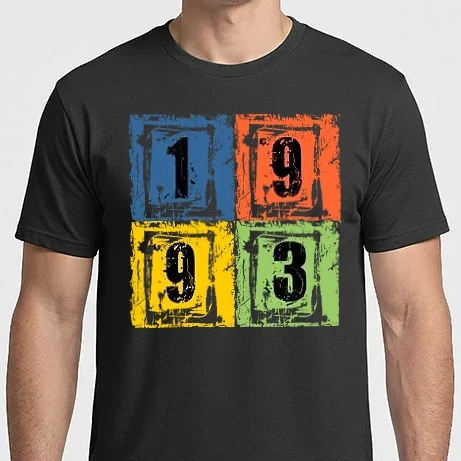 Férfi Imperial póló - grunge number, szám 1993