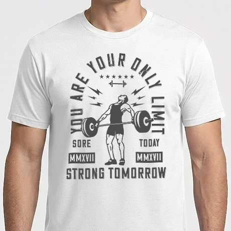 Férfi Imperial póló - Gyúrós minta, Súlyemelő minta, Body builder