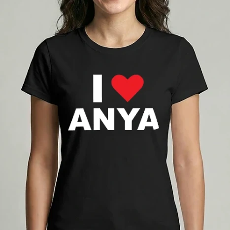 Női Imperial póló - I love anya - Szeretlek anya - fehér