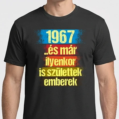 Férfi Imperial póló - És már ilyenkor is születtek emberek, 1967 retro születésnapi felirat