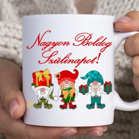 Fehér bögre - Szülinapi Trió