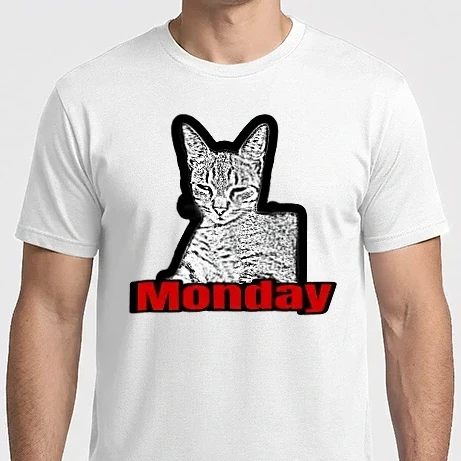 Férfi Imperial póló - Monday Cat