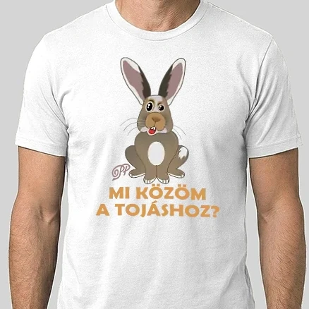 Férfi Alap póló - Durcás Nyuszi