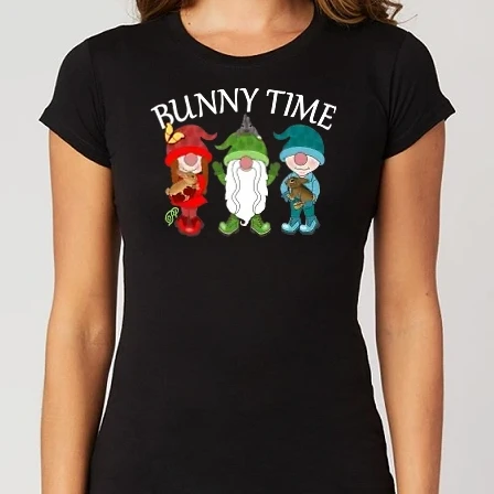 Női Alap póló - Nyuszi Idő Manókkal