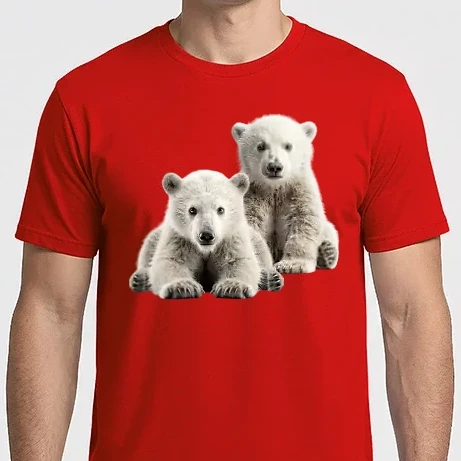 Férfi Imperial póló - Baby polar bears