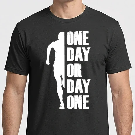 Férfi Imperial póló - One day or day one - Most vagy soha - fehér