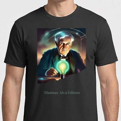 Férfi Imperial póló - Thomas Alva Edison