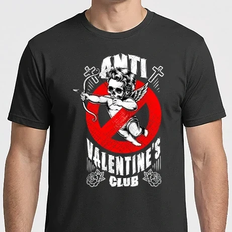 Férfi Imperial póló - Anti Valentines Club fehér