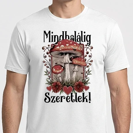 Férfi Imperial póló - mindhalálig galóca - fehérre