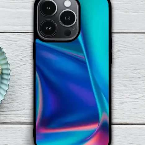 iPhone telefontok - Absztrakt pink és türkiz átmenet