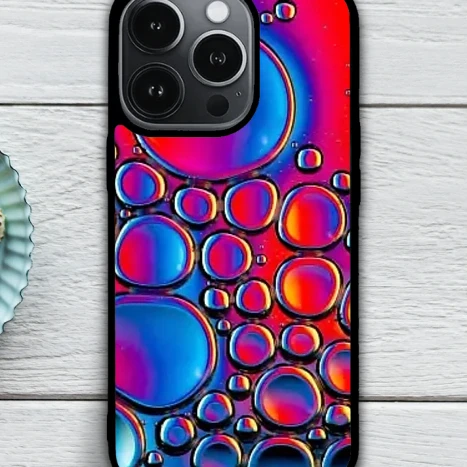 iPhone telefontok - Buborékok színes folyadékban