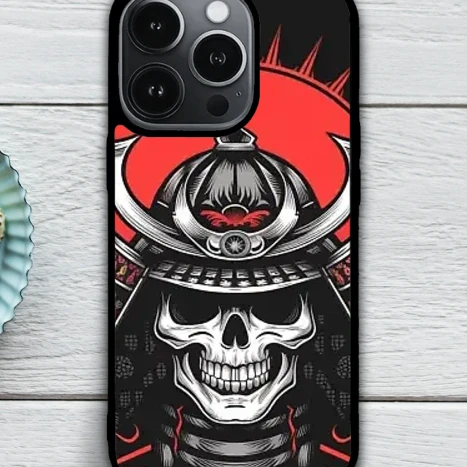 iPhone telefontok - Szamuráj koponya kardokkal