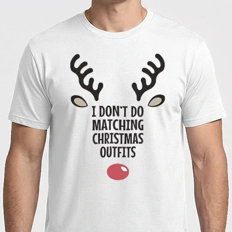 Férfi Imperial póló - Nem hordok ünnepi páros pólót fehér pólóra angol