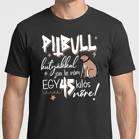 Férfi Imperial póló - Pitbull kutyákkal jön le rám