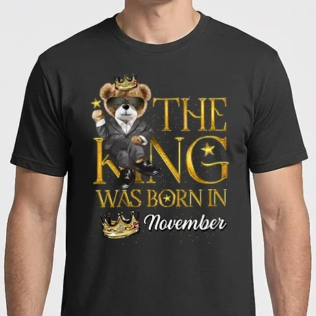 Férfi Imperial póló - The king was born int NOVEMBER