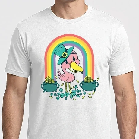 Férfi Imperial póló - Szent Patrick flamingo