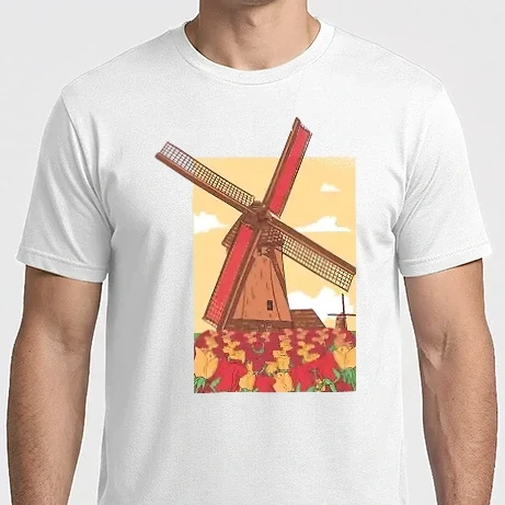 Férfi Imperial póló - Holland szélmalom