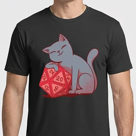 Férfi Imperial póló - Dungeons Master Cat