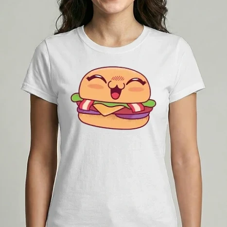 Női Imperial póló - Cuki hamburger