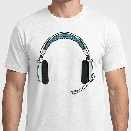 Férfi Imperial póló - Gamer fejhallgató