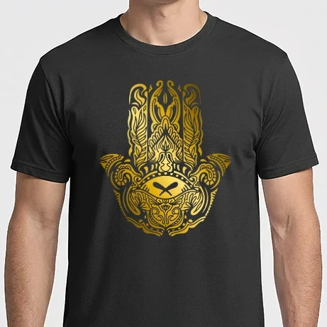 Férfi Imperial póló - Arany Hamsa Kéz