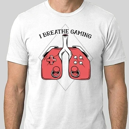 Férfi Alap póló - Gamer tüdő
