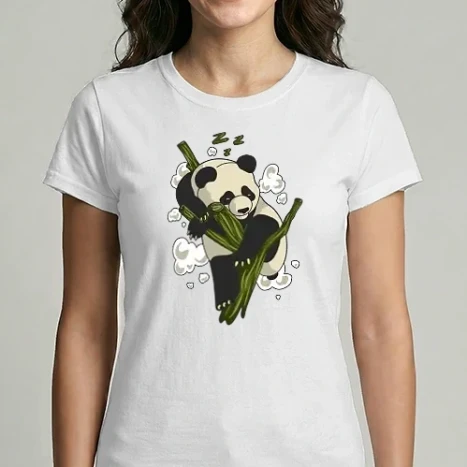 Női Imperial póló - Alvó panda