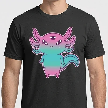 Férfi Imperial póló - Cuki Axolotl