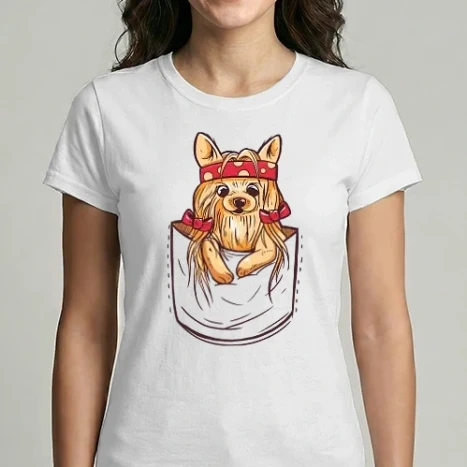 Női Imperial póló - Zseb yorkie