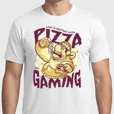 Férfi Imperial póló - Pizza és játék