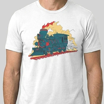 Férfi Alap póló - Gőzmozdony