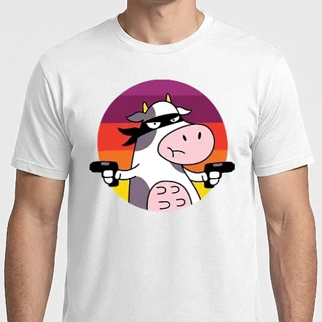 Férfi Imperial póló - Fegyveres tehén