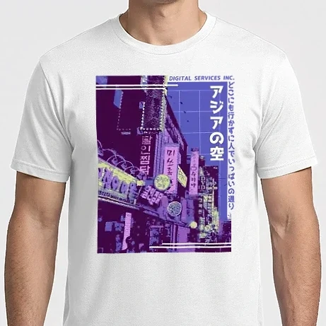 Férfi Imperial póló - Ázsiai utca