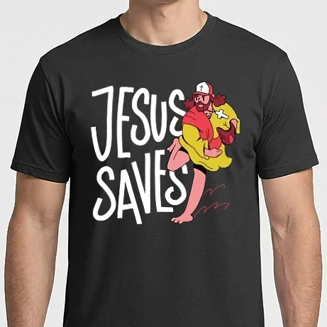 Férfi Imperial póló - Jesus Saves