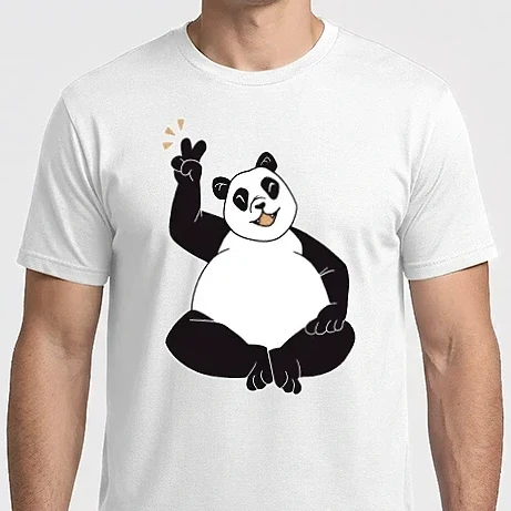 Férfi Imperial póló - Panda béke jel