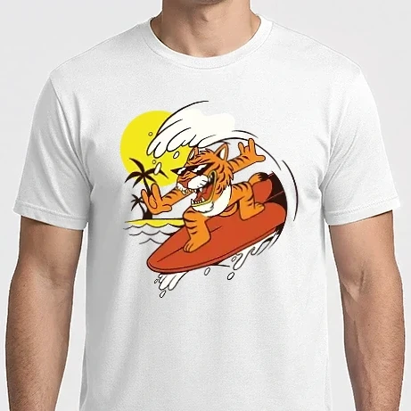 Férfi Imperial póló - Szörfös tigris