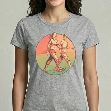 Női Imperial póló - Sétáló emberek