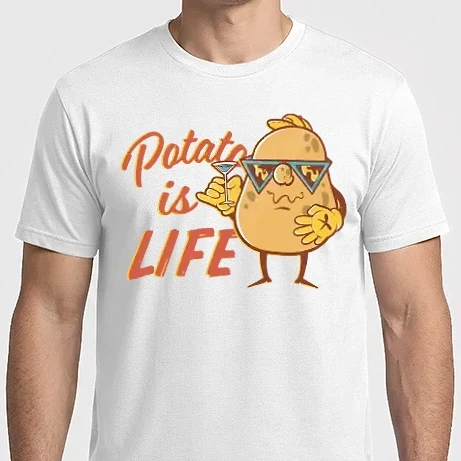 Férfi Imperial póló - Potato Is Life