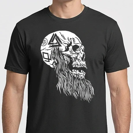 Férfi Imperial póló - Viking koponya