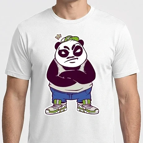 Férfi Imperial póló - Dühös panda fiú