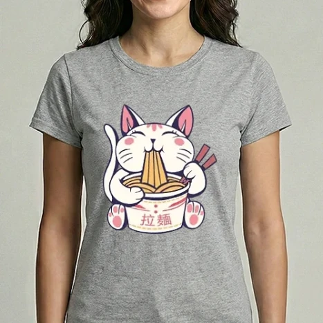 Női Imperial póló - Cuki cica rámennel