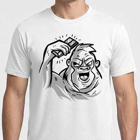 Férfi Imperial póló - Gorilla ezüsttel