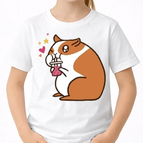 Uniszex gyerek Póló - Hörcsög és bubble tea